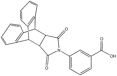 3-(16,18-dioxo-17-azapentacyclo[6.6.5.0~2,7~.0~9,14~.0~15,19~]nonadeca-2,4,6,9,11,13-hexaen-17-yl)benzoic acid 구조식 이미지