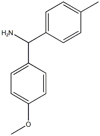 (4-Methoxyphenyl)(4-methylphenyl)methanamine 구조식 이미지
