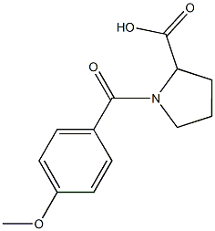 1-(4-Methoxybenzoyl)proline 구조식 이미지