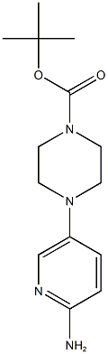 tert-butyl 4-(6-aminopyridin-3-yl)piperazine-1-carboxylate Structure