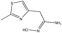 N''-HYDROXY-2-(2-METHYL-1,3-THIAZOL-4-YL)ETHANIMIDAMIDE Structure