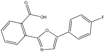 2-[5-(4-FLUOROPHENYL)-1,3-OXAZOL-2-YL]BENZOIC ACID Structure