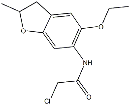 2-CHLORO-N-(5-ETHOXY-2-METHYL-2,3-DIHYDRO-1-BENZOFURAN-6-YL)ACETAMIDE Structure