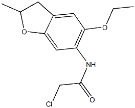 2-CHLORO-N-(5-ETHOXY-2-METHYL-2,3-DIHYDRO-1-BENZOFURAN-6-YL)ACETAMIDE 구조식 이미지