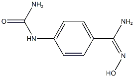 4-[(AMINOCARBONYL)AMINO]-N''-HYDROXYBENZENECARBOXIMIDAMIDE 구조식 이미지