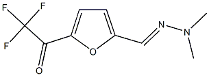 5-(TRIFLUOROACETYL)-2-FURALDEHYDE DIMETHYLHYDRAZONE Structure