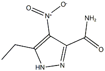 5-ETHYL-4-NITRO-1H-PYRAZOLE-3-CARBOXAMIDE Structure