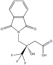 (3S)-3-[(1,3-DIOXO-1,3-DIHYDRO-2H-ISOINDOL-2-YL)METHYL]-4,4,4-TRIFLUORO-3-HYDROXYBUTANOIC ACID Structure