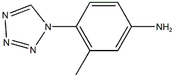 3-METHYL-4-(1H-TETRAZOL-1-YL)ANILINE Structure