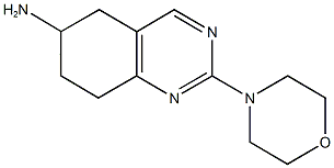 2-MORPHOLIN-4-YL-5,6,7,8-TETRAHYDROQUINAZOLIN-6-AMINE 구조식 이미지