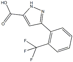 3-[2-(TRIFLUOROMETHYL)PHENYL]-1H-PYRAZOLE-5-CARBOXYLIC ACID Structure