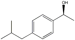 (1S)-1-(4-ISOBUTYLPHENYL)ETHANOL 구조식 이미지