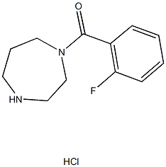 1-(2-FLUOROBENZOYL)-1,4-DIAZEPANE HYDROCHLORIDE 구조식 이미지