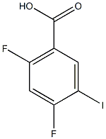 2,4-DIFLUORO-5-IODOBENZOIC ACID Structure