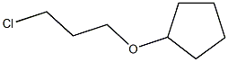 (3-chloropropoxy)cyclopentane Structure