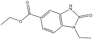 ethyl 1-ethyl-2-oxo-2,3-dihydro-1H-benzimidazole-5-carboxylate Structure