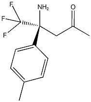 (4S)-4-amino-5,5,5-trifluoro-4-(4-methylphenyl)pentan-2-one Structure