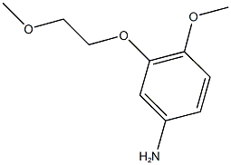 4-methoxy-3-(2-methoxyethoxy)aniline 구조식 이미지