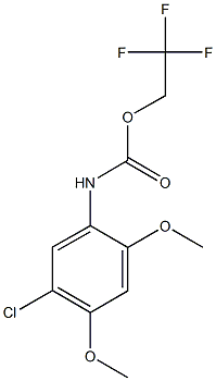 2,2,2-trifluoroethyl 5-chloro-2,4-dimethoxyphenylcarbamate Structure