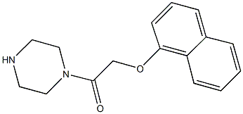 1-[(1-naphthyloxy)acetyl]piperazine 구조식 이미지