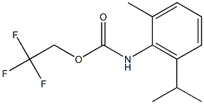 2,2,2-trifluoroethyl 2-isopropyl-6-methylphenylcarbamate Structure