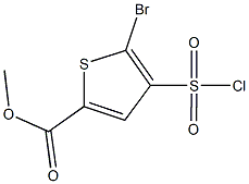 methyl 5-bromo-4-(chlorosulfonyl)thiophene-2-carboxylate Structure