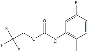 2,2,2-trifluoroethyl 5-fluoro-2-methylphenylcarbamate Structure