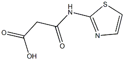 3-oxo-3-(1,3-thiazol-2-ylamino)propanoic acid 구조식 이미지