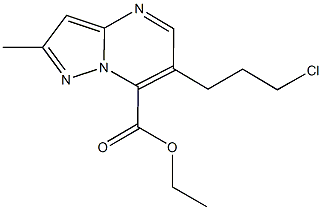 ethyl 6-(3-chloropropyl)-2-methylpyrazolo[1,5-a]pyrimidine-7-carboxylate 구조식 이미지