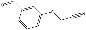 (3-formylphenoxy)acetonitrile 구조식 이미지