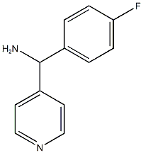 (4-fluorophenyl)(pyridin-4-yl)methanamine Structure