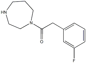 1-(1,4-diazepan-1-yl)-2-(3-fluorophenyl)ethan-1-one Structure