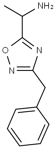 1-(3-benzyl-1,2,4-oxadiazol-5-yl)ethan-1-amine 구조식 이미지