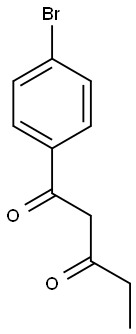 1-(4-bromophenyl)pentane-1,3-dione 구조식 이미지