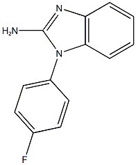 1-(4-fluorophenyl)-1H-1,3-benzodiazol-2-amine 구조식 이미지