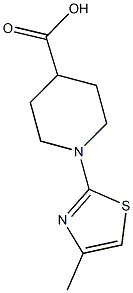 1-(4-methyl-1,3-thiazol-2-yl)piperidine-4-carboxylic acid Structure