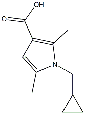 1-(cyclopropylmethyl)-2,5-dimethyl-1H-pyrrole-3-carboxylic acid 구조식 이미지