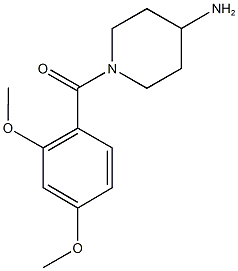1-[(2,4-dimethoxyphenyl)carbonyl]piperidin-4-amine 구조식 이미지