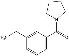 1-[3-(pyrrolidin-1-ylcarbonyl)phenyl]methanamine Structure