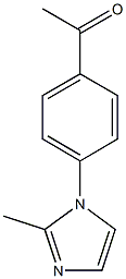 1-[4-(2-methyl-1H-imidazol-1-yl)phenyl]ethan-1-one 구조식 이미지