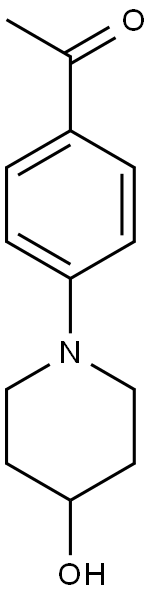 1-[4-(4-hydroxypiperidin-1-yl)phenyl]ethan-1-one 구조식 이미지