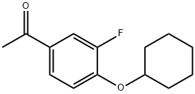 1-[4-(cyclohexyloxy)-3-fluorophenyl]ethan-1-one Structure
