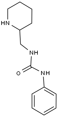 1-phenyl-3-(piperidin-2-ylmethyl)urea Structure