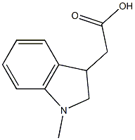 2-(1-methyl-2,3-dihydro-1H-indol-3-yl)acetic acid Structure