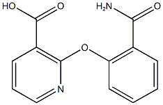2-(2-carbamoylphenoxy)pyridine-3-carboxylic acid 구조식 이미지