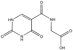 2-[(2,4-dioxo-1,2,3,4-tetrahydropyrimidin-5-yl)formamido]acetic acid 구조식 이미지