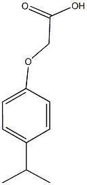 2-[4-(propan-2-yl)phenoxy]acetic acid Structure