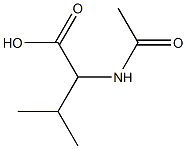 2-acetamido-3-methylbutanoic acid 구조식 이미지