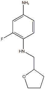 2-fluoro-1-N-(oxolan-2-ylmethyl)benzene-1,4-diamine Structure