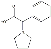 2-phenyl-2-(pyrrolidin-1-yl)acetic acid Structure